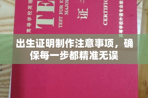 六枝出生证明制作注意事项，确保每一步都精准无误