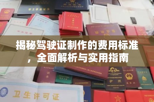 六枝揭秘驾驶证制作的费用标准，全面解析与实用指南