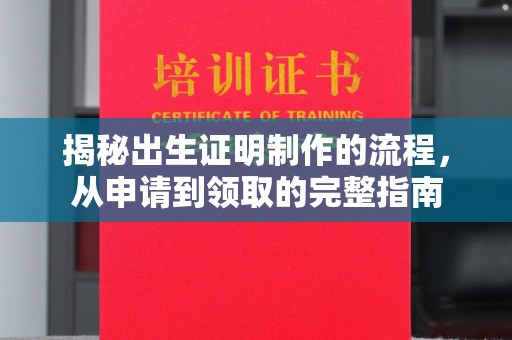 六枝揭秘出生证明制作的流程，从申请到领取的完整指南